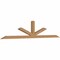 Ekena Millwork Saratoga Timber Gable Bracket, Western Red Cedar, 108"W x 22"H x 3 1/2"D x 3 1/2"F, 5/12 Pitch GBW108X22X0404SAR00SWR - alternate 5